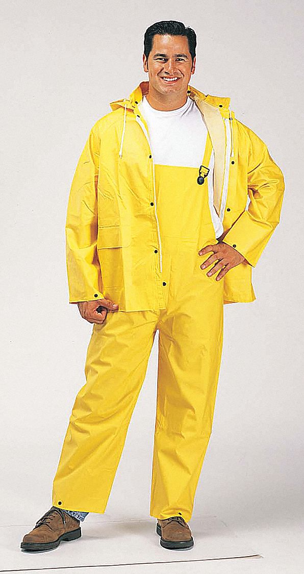 Rain Suit Jacket/Bib Unrated Yellow 4XL