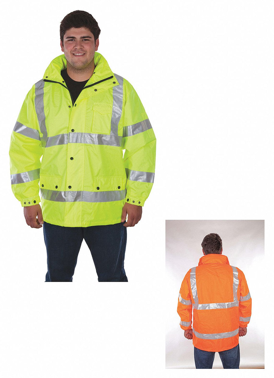 Rain Jacket Class 3 Type R Ylw/Grn XL