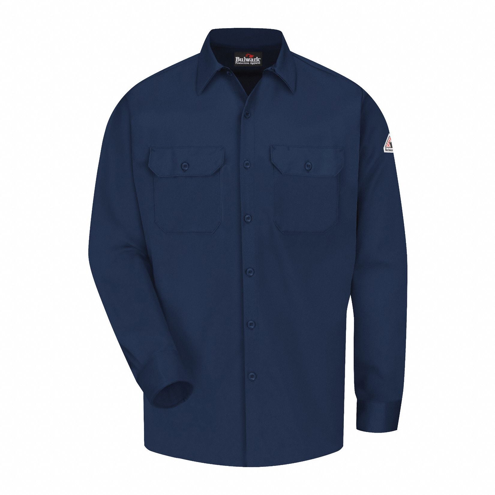 FR Long Sleeve Shirt Button Navy XLT