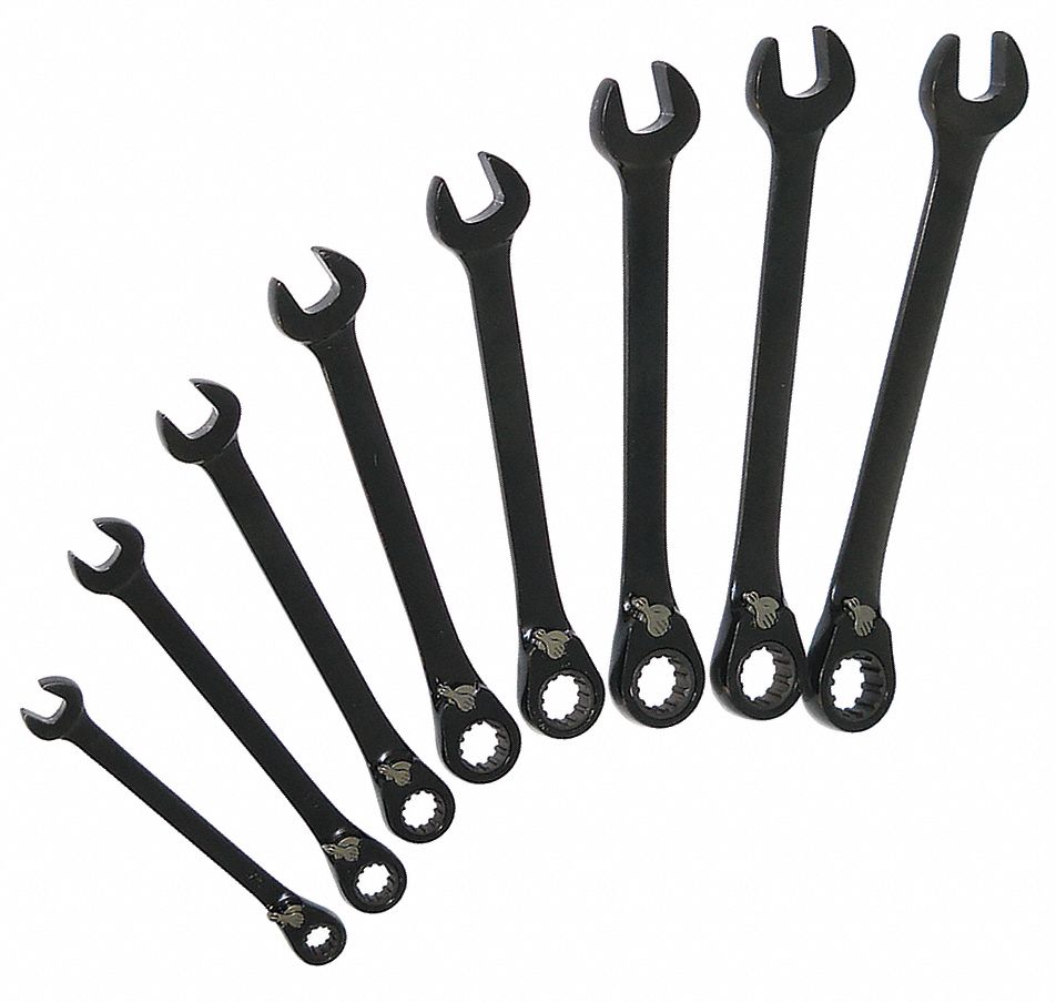 Combo Wrench St CV Steel Chrome Offset