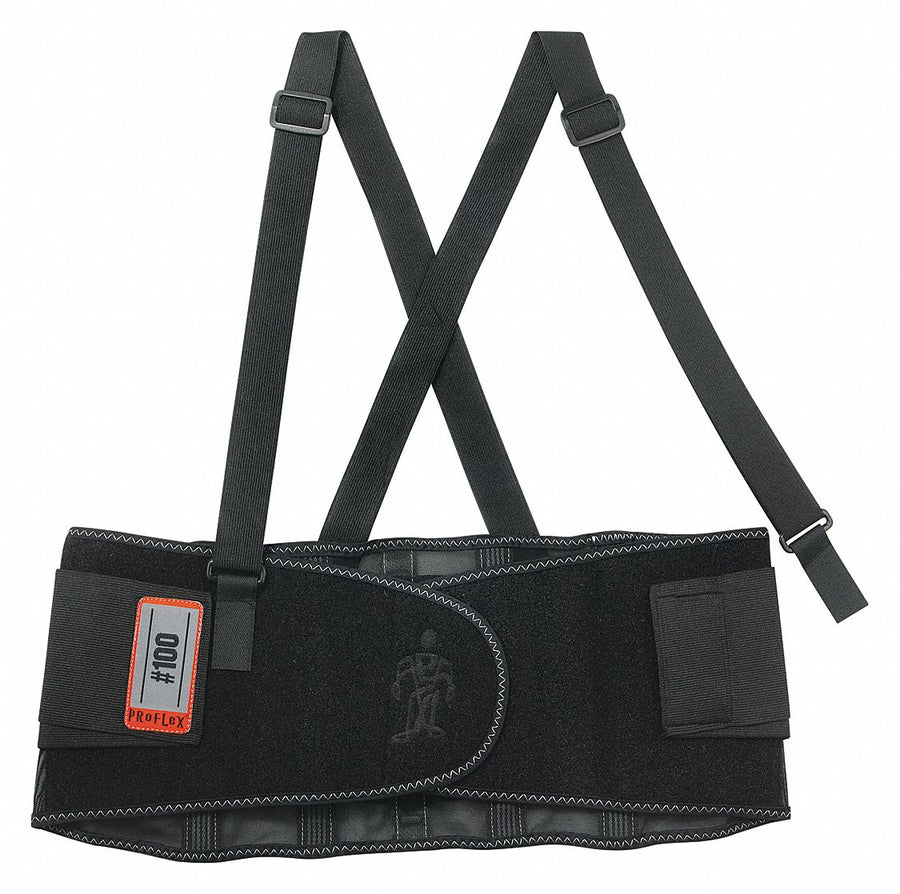 Back Support Black Spandex XL