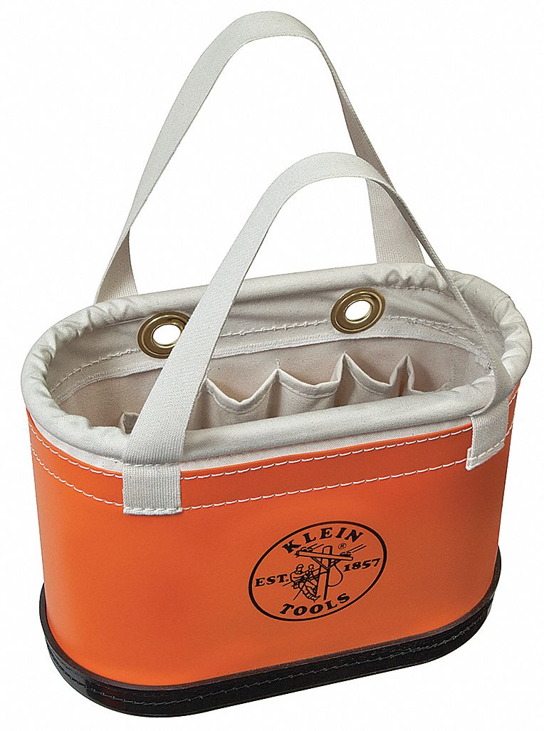 Bucket Bag Plastic Straight Wall Orange