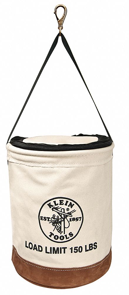 Bucket Bag Canvas Straight Wall OffWhite