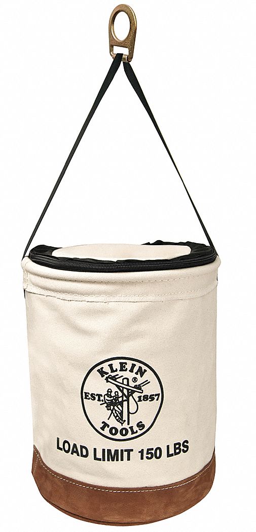 Bucket Bag Canvas Straight Wall OffWhite
