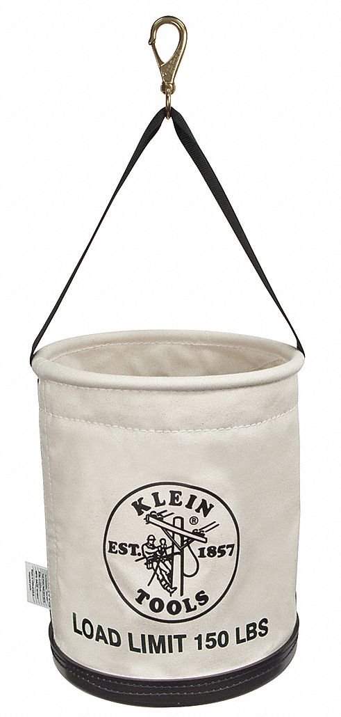 Bucket Bag Canvas Straight Wall OffWhite