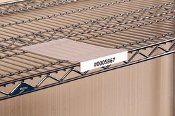 Label Holder Shelf 3/4 x5 x8 Clear PK10