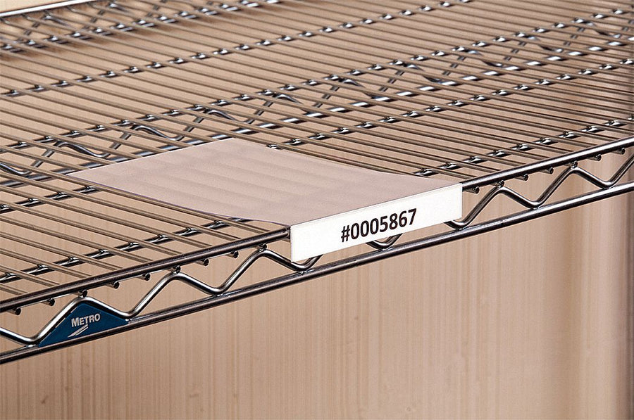 Label Holder Shelf 3/4 x5 x8 Clear PK10