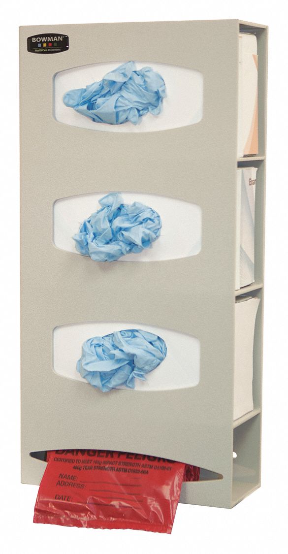 Glove Box Dispenser 3 Boxes 1 Roll