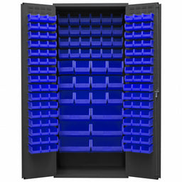 K4895 Bin Cabinet 84 x36 x24 Gray 138BlueBns