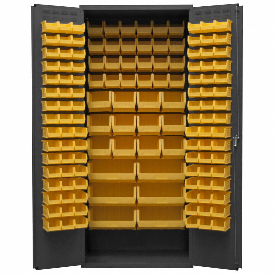 K4895 Bin Cabinet 84 x36 x24 Gray 138YlwBns