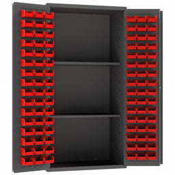 K4941 Peg Bin Cab Gray 72 x36 x24 96RedBns