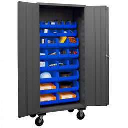 K4876 Bin Cabinet 80 x36 x24 Gray 30BlueBns