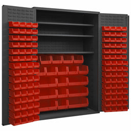 K4914 Bin Cabinet 72 x48 x24 Gray 138RedBns