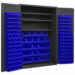 K4914 Bin Cabinet 72 x48 x24 Gray 138BlueBns