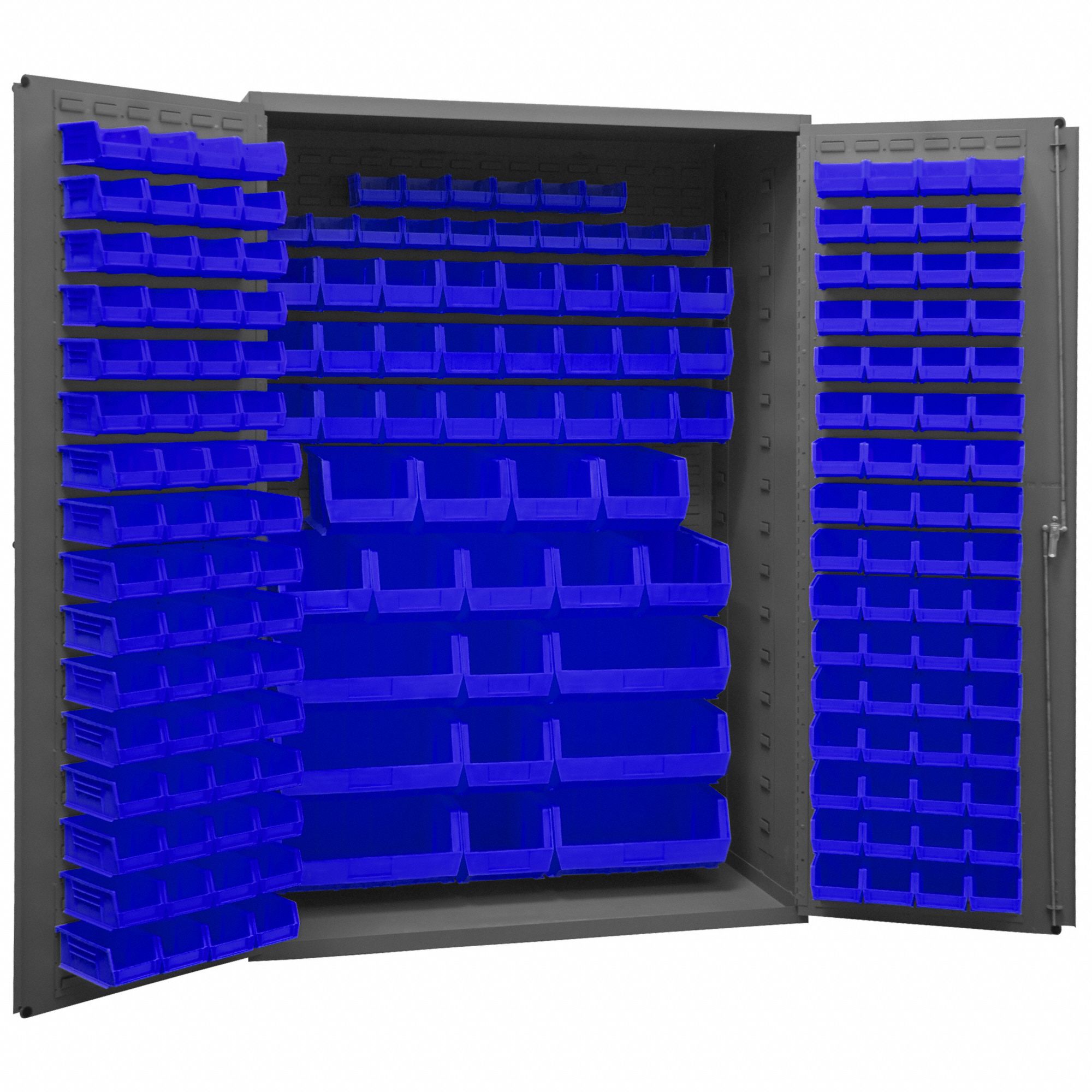 K4891 Bin Cabinet 72 x48 x24 Gray 186BlueBns