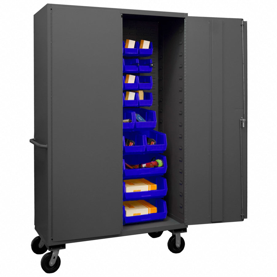 K4877 Bin Cabinet 80 x48 x24 Gray 42BlueBns