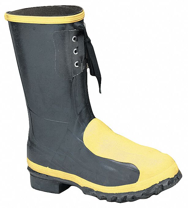Rubber Boot Men s 7 Mid-Calf Black PR