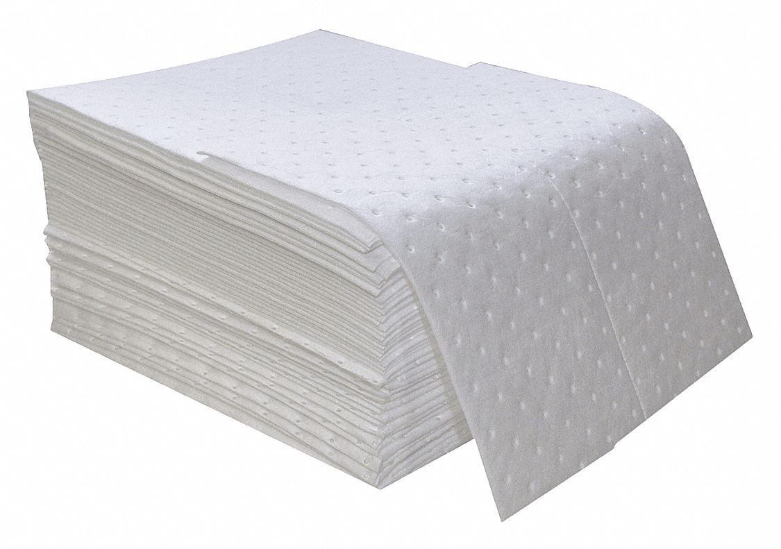 Absorbent Pad Oil-Based Liquids White