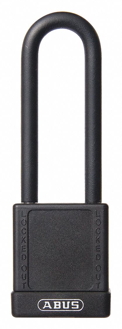 Lockout Padlock KA Black 1-3/4 H