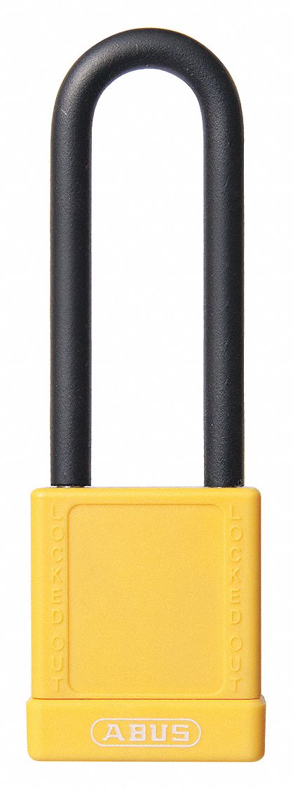 Lockout Padlock KA Yellow 1-3/4 H