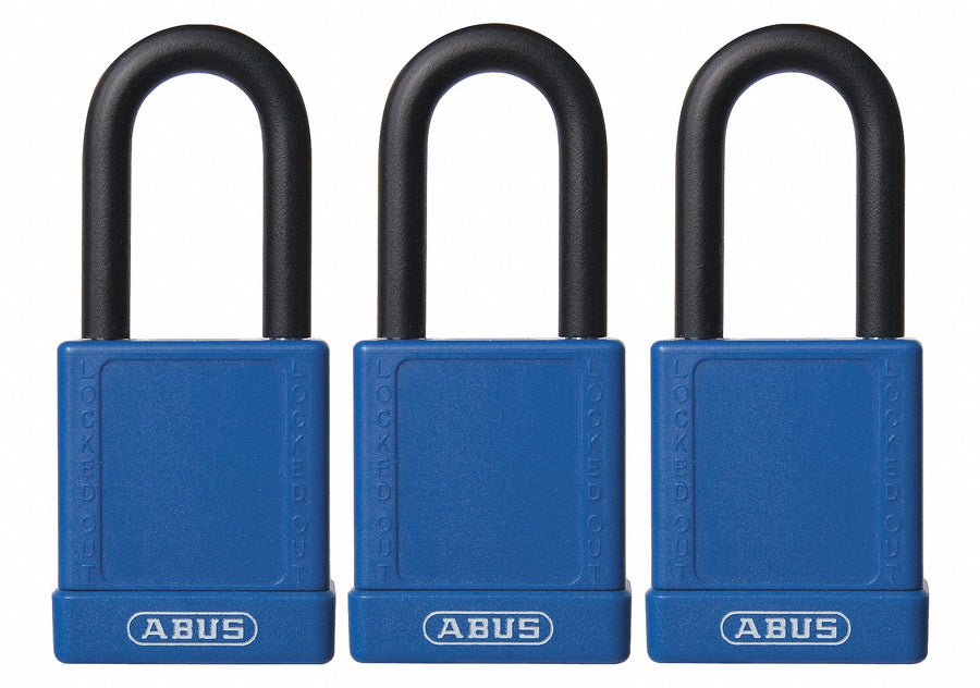 Lockout Padlock KA Blue 1-3/4 H PK3