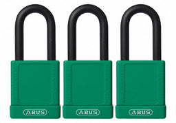 Lockout Padlock KA Green 1-3/4 H PK3