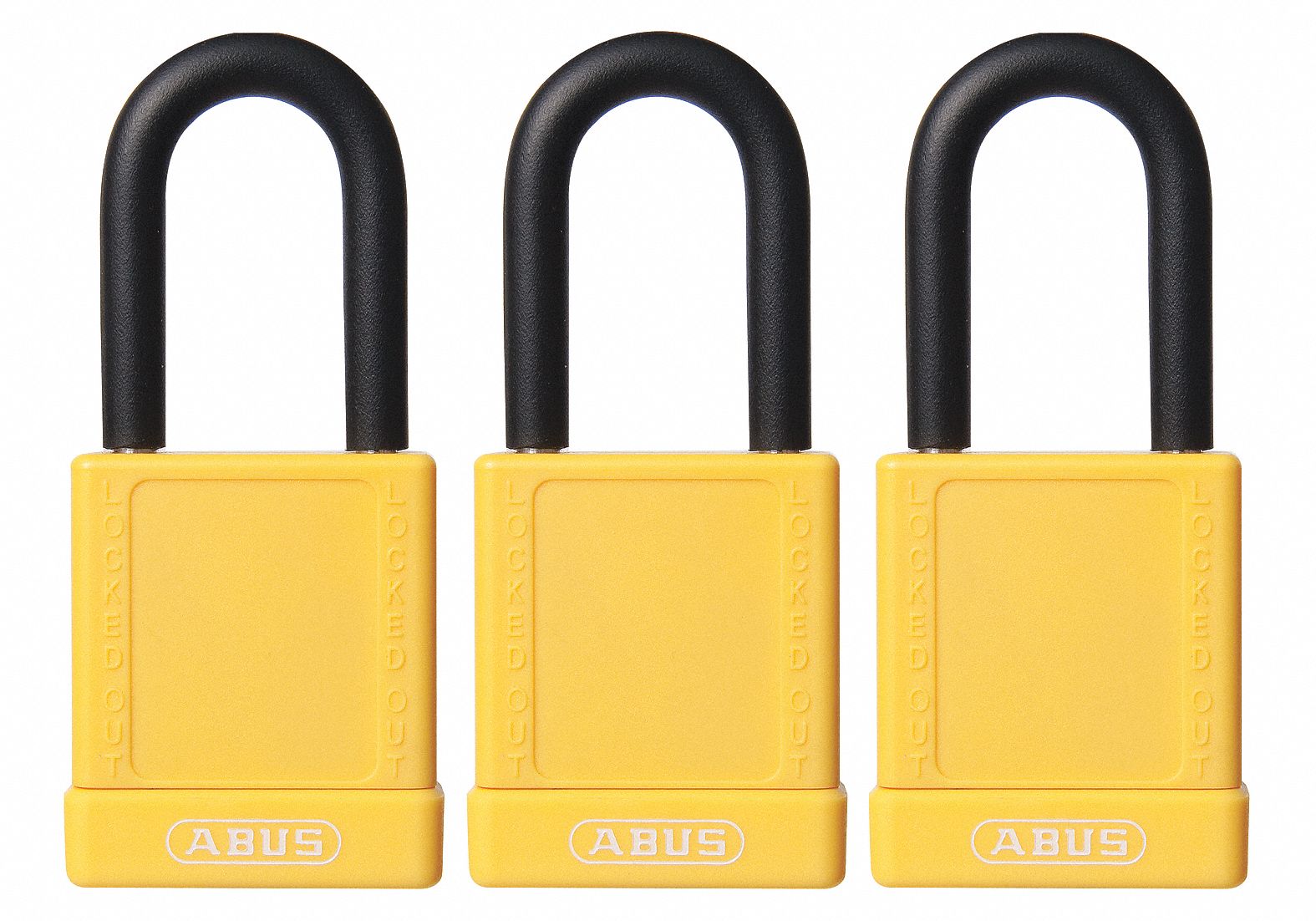 Lockout Padlock KA Yellow 1-3/4 H PK3