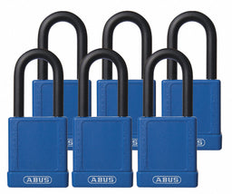 Lockout Padlock KA Blue 1-3/4 H PK6