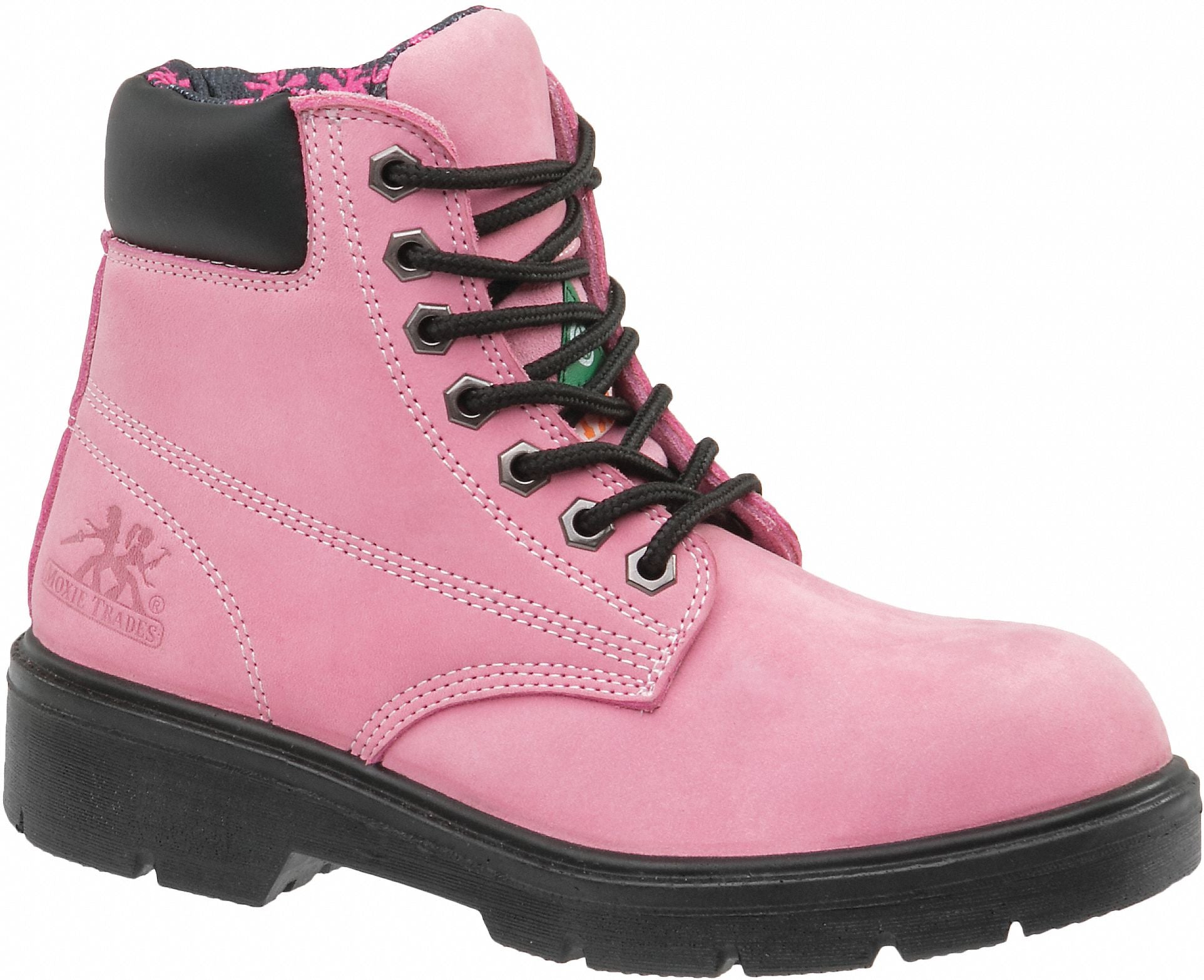 6-Inch Work Boot D 8 Pink PR
