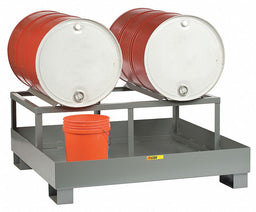 Spill Control Platform w/Drum Rack 66gal