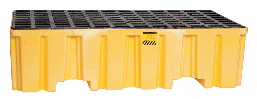 Spill Pallet w/o Drain 66 gal 2 Drum
