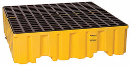 Spill Pallet w/Drain 132 gal 4 Drum