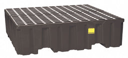 Spill Pallet w/Drain 132 gal 4 Drum
