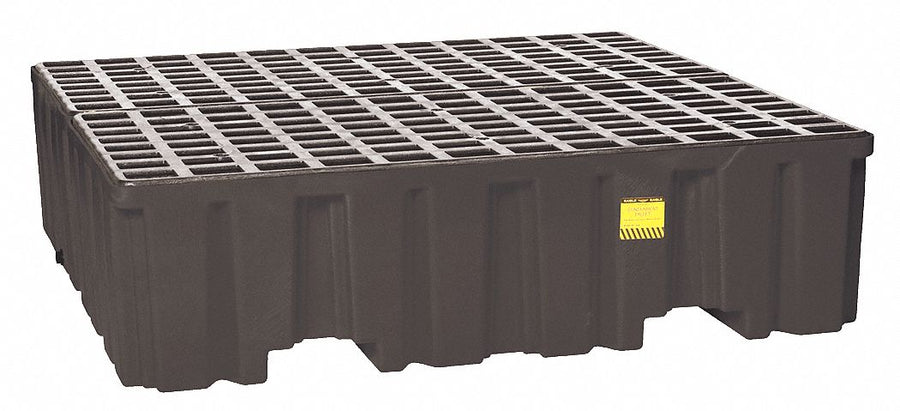 Spill Pallet w/Drain 132 gal 4 Drum