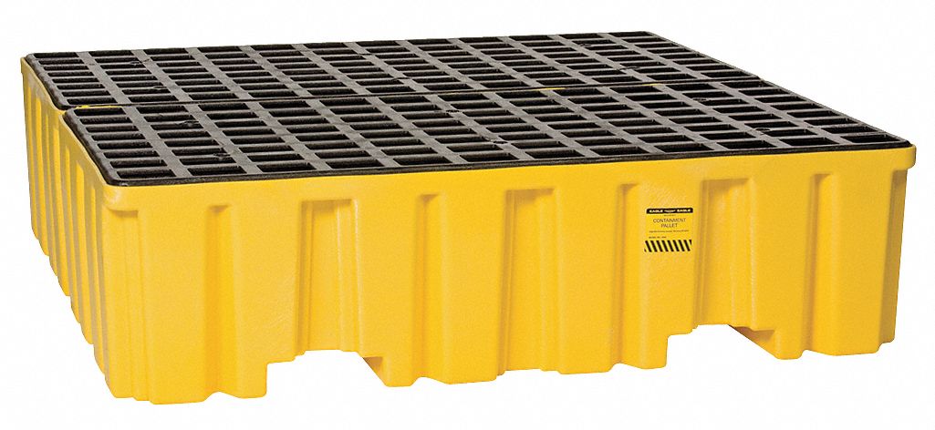Spill Pallet w/o Drain 132 gal 4 Drum