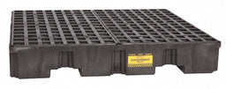 Spill Pallet w/Drain 66 gal 4 Drum