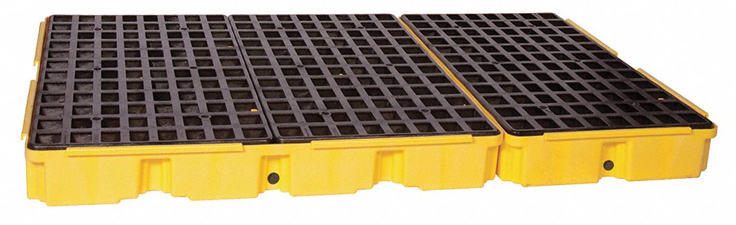 Spill Platform w/Drain 88 gal 6 Drum