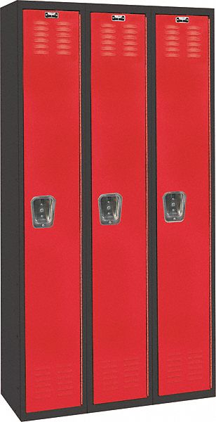 Lckr 1x3Lckr Red/Blk 72 x36 x18 Assm