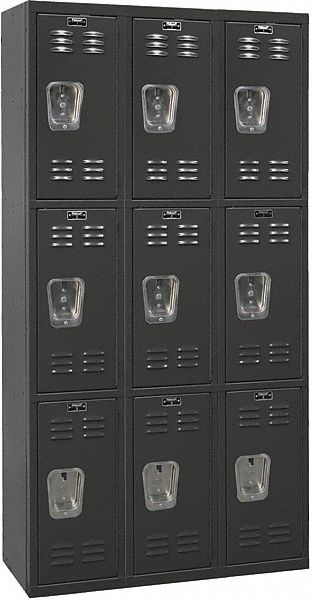 Lckr 3x3Lckr Black 72 x36 x18 UnAssm