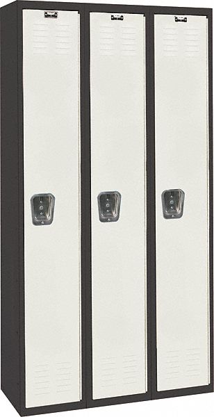 Lckr 1x3Lckr LtGry/Blk 72 x36 x18 Assm