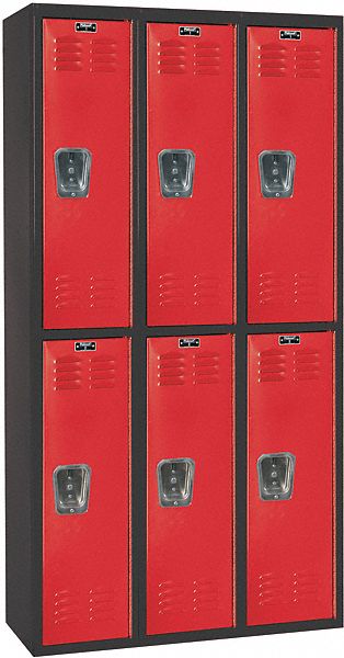 Lckr 2x3Lckr Red/Blk 72 x36 x18 UnAssm