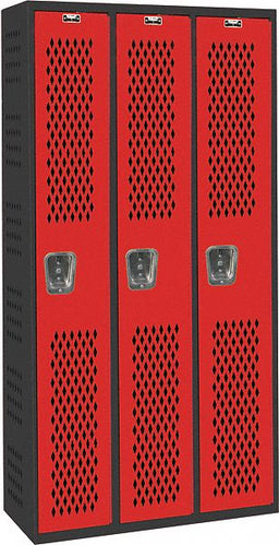 Lckr 1x3Lckr Red/Blk 72 x36 x18 Assm