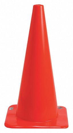 Traffic Cone Vinyl 28 in H Orange