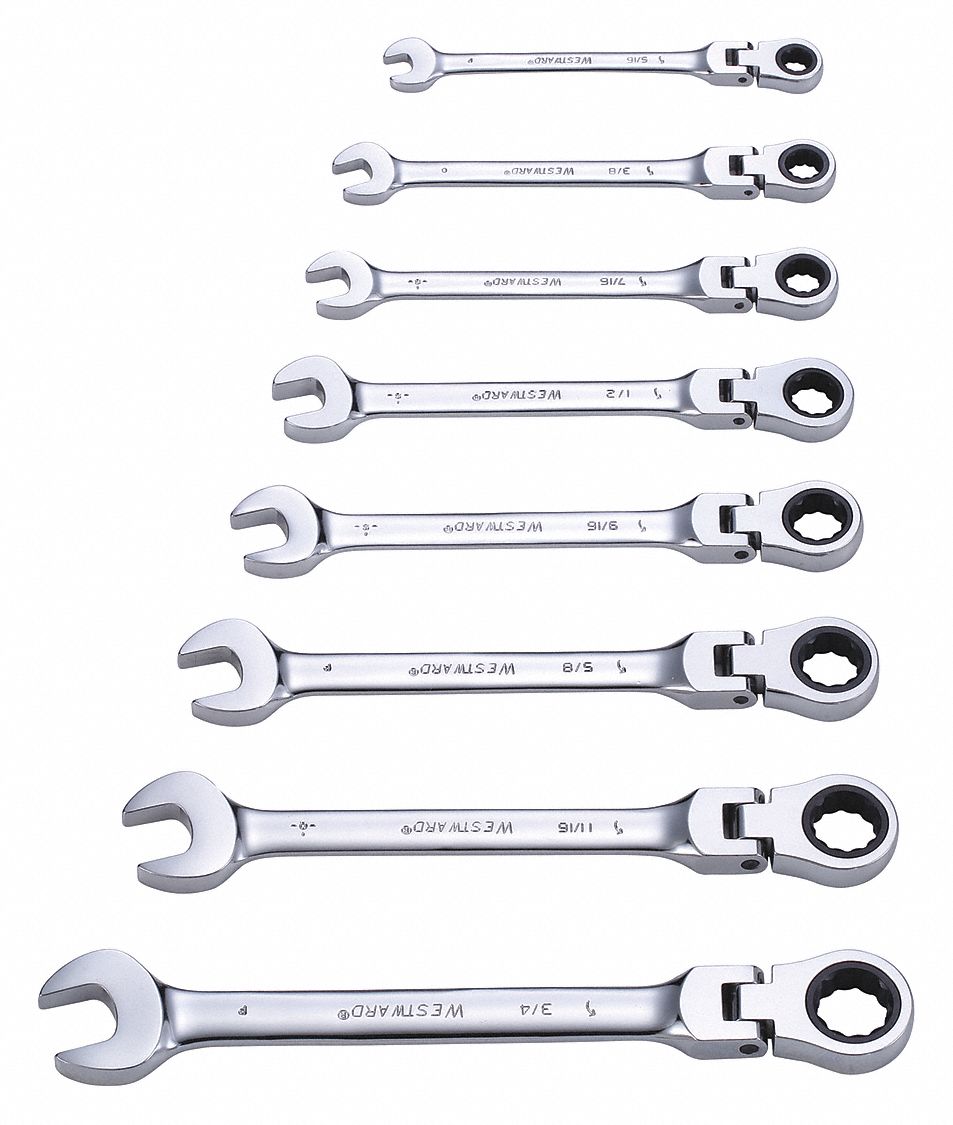 Combo Wrench St Steel Fll Plish Flexible