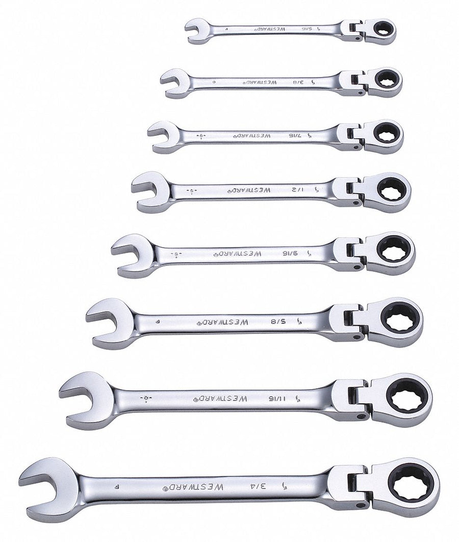 Combo Wrench St Steel Fll Plish Flexible
