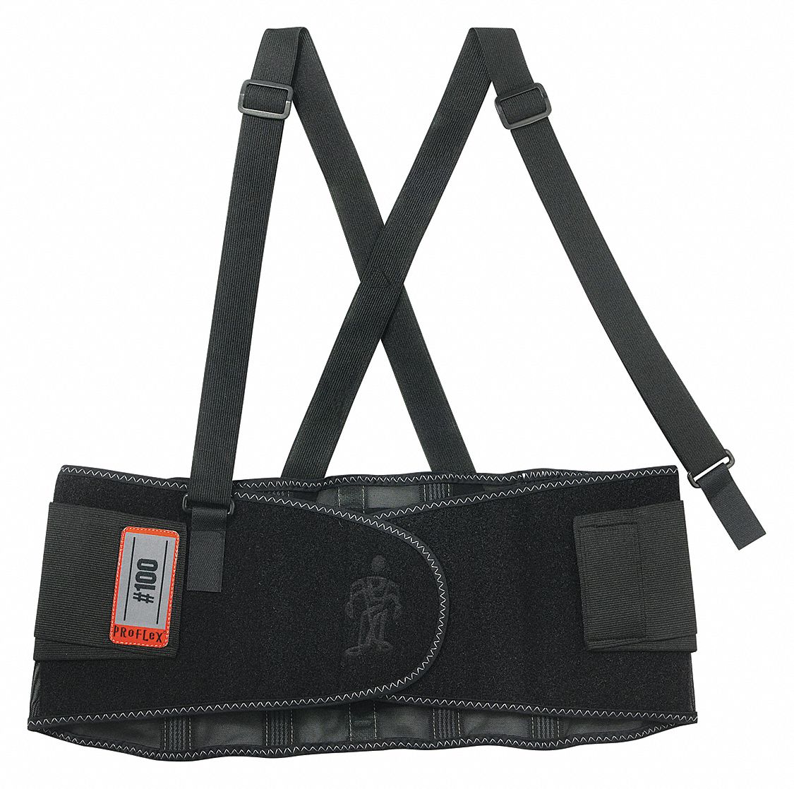 Back Support Black Spandex 2XL