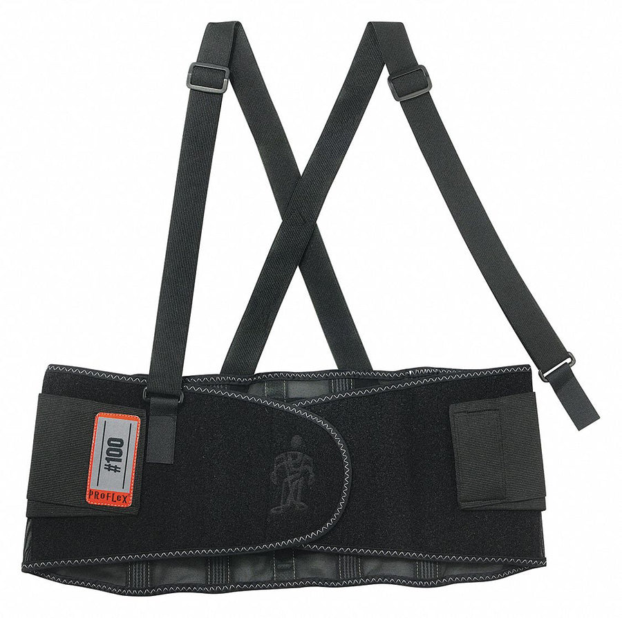 Back Support Black Spandex 2XL
