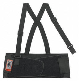 H9893 Back Support w/Suspenders Black S