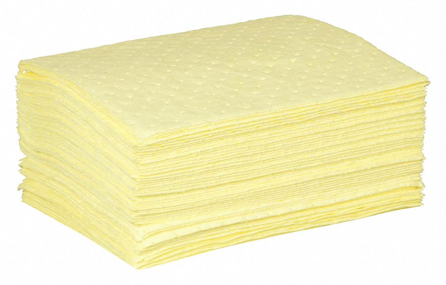 Absorbent Pad Chem/Hazmat Yellow PK50