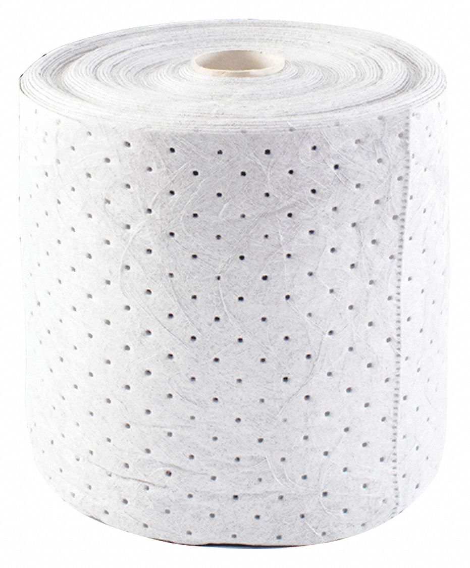 Absorbent Roll Oil-Based Liquids White